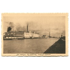 BERISSO RIO SANTIAGO FRIGORIFICO ARMOUR ANTIGUA TARJETA POSTAL